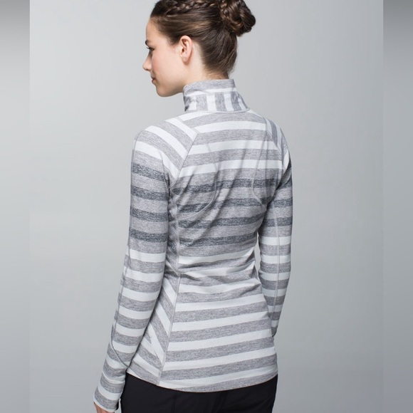 L-12 🍋Lululemon🍋Race Your Pace 1/2 Zip
Marshmallow Stripe Heathered Slate - Picture 2 of 7